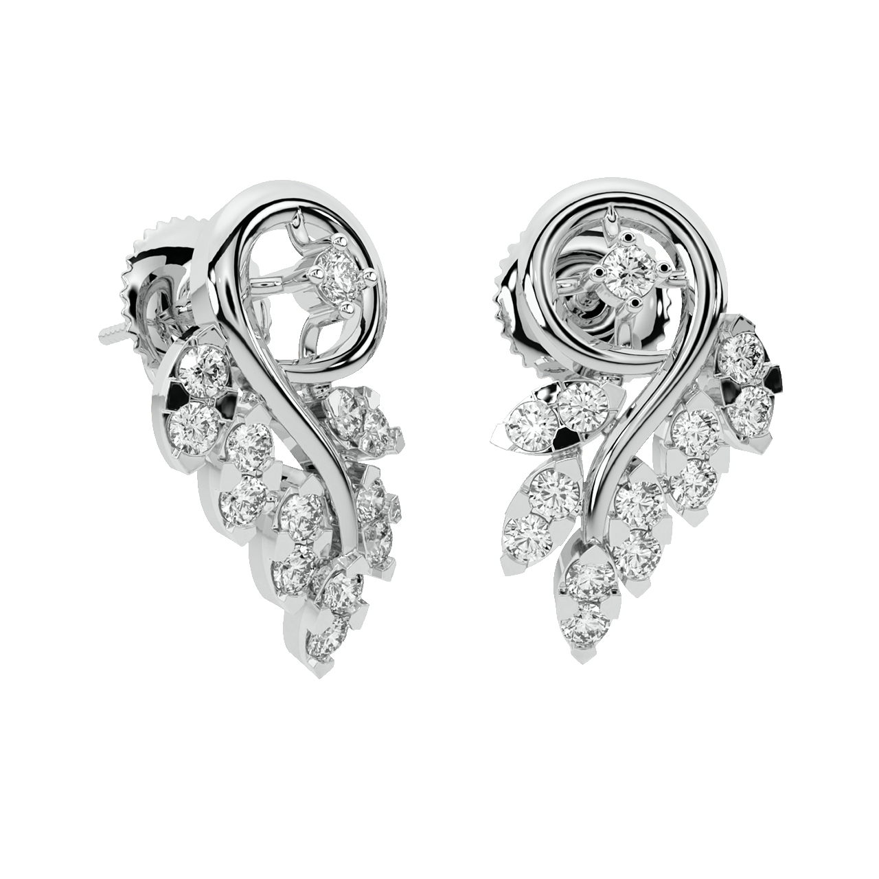 Mason Round Diamond Stud Earrings